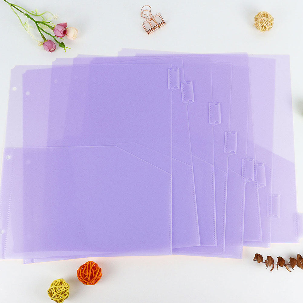 Tab Divider A4 - 2Sets A4 PP Plastic Binder Dividers