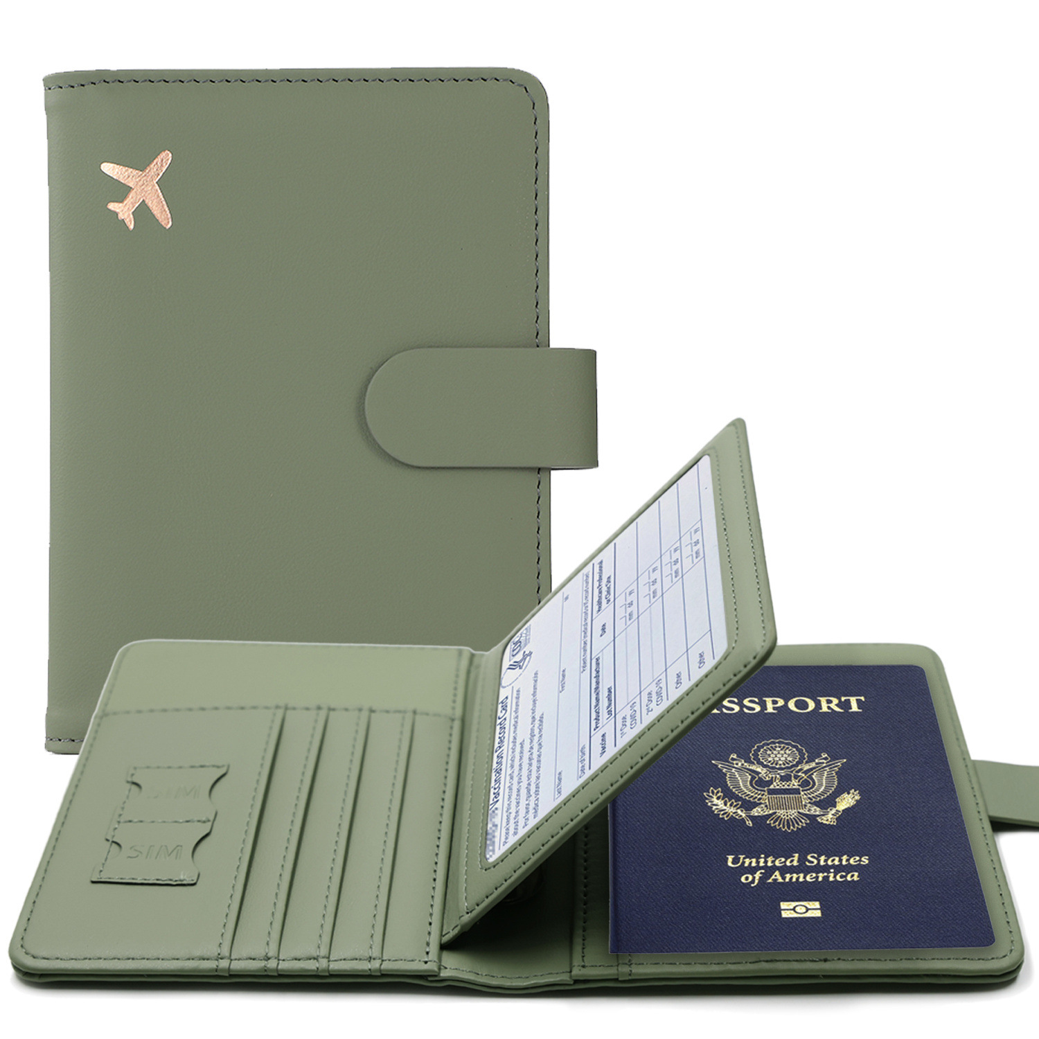 Index Card Holder - RFID Passport Cover Case Passport Holder