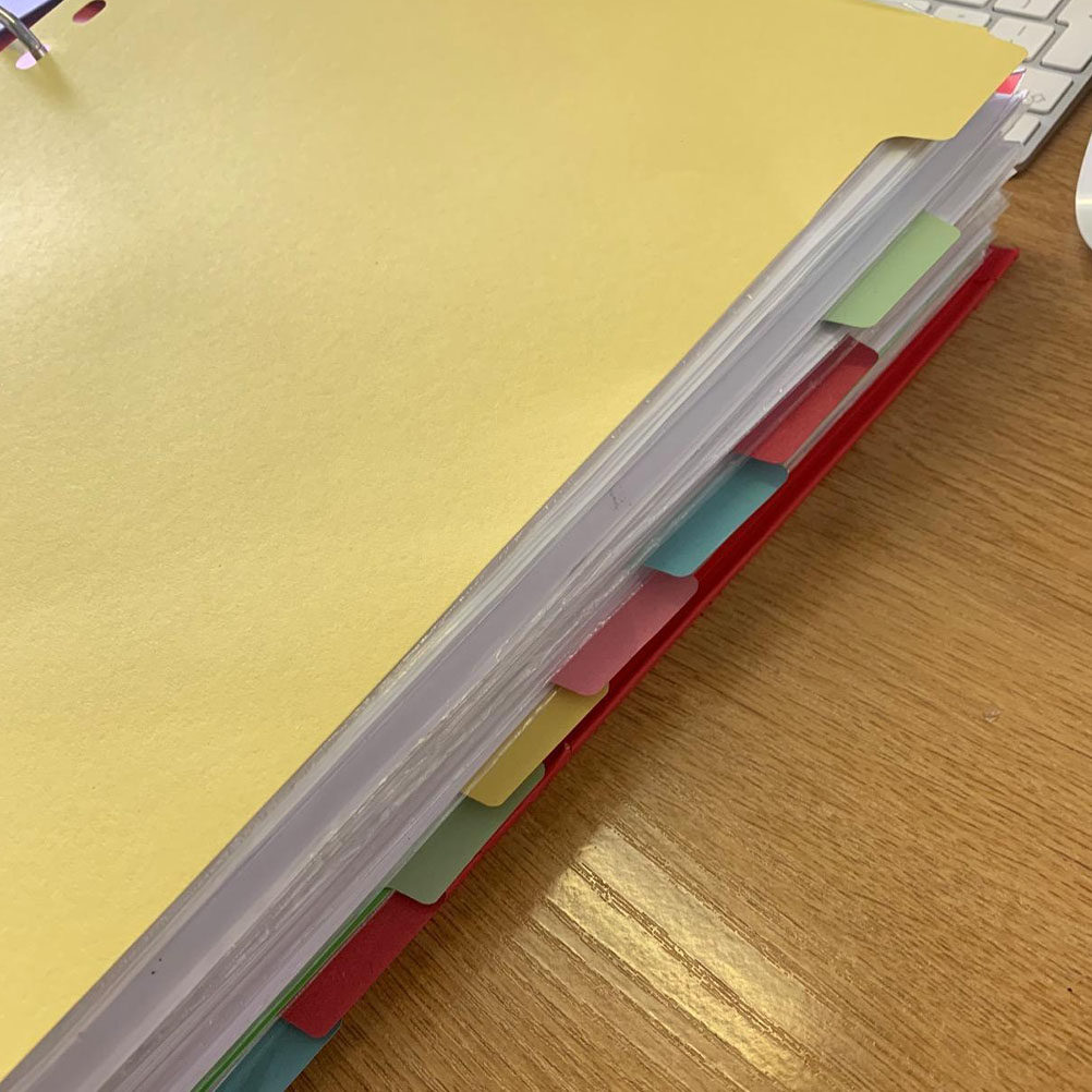Tab Divider A4 - 12Pcs A4 Index Dividers 11 Holes