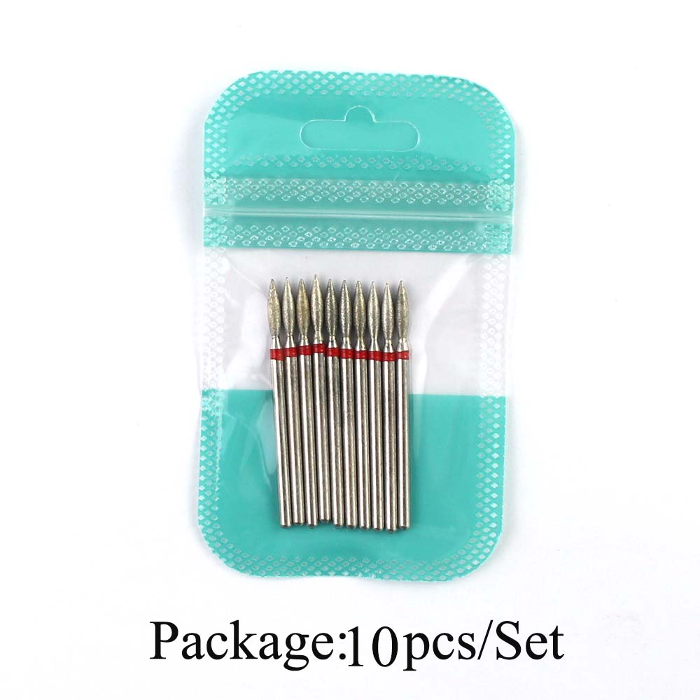 10pcs Diamond Nail Drill Bits  - Gel Refill Pack recension och pris