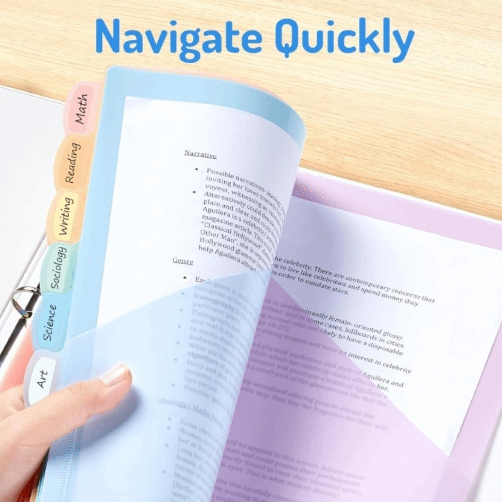 Clear Durable Binder Dividers  - Tab Divider A4 recension och pris