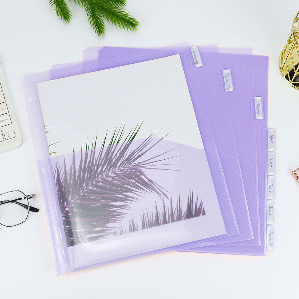 2Sets Transparent PP A4 Binder - Tab Divider A4 recension och pris