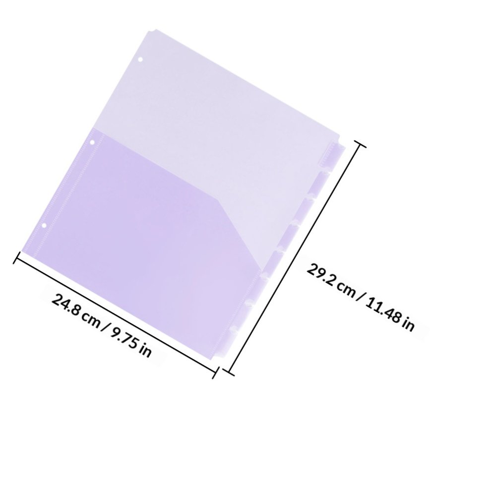 2Sets Transparent PP A4 Binder - Tab Divider A4 recension och pris