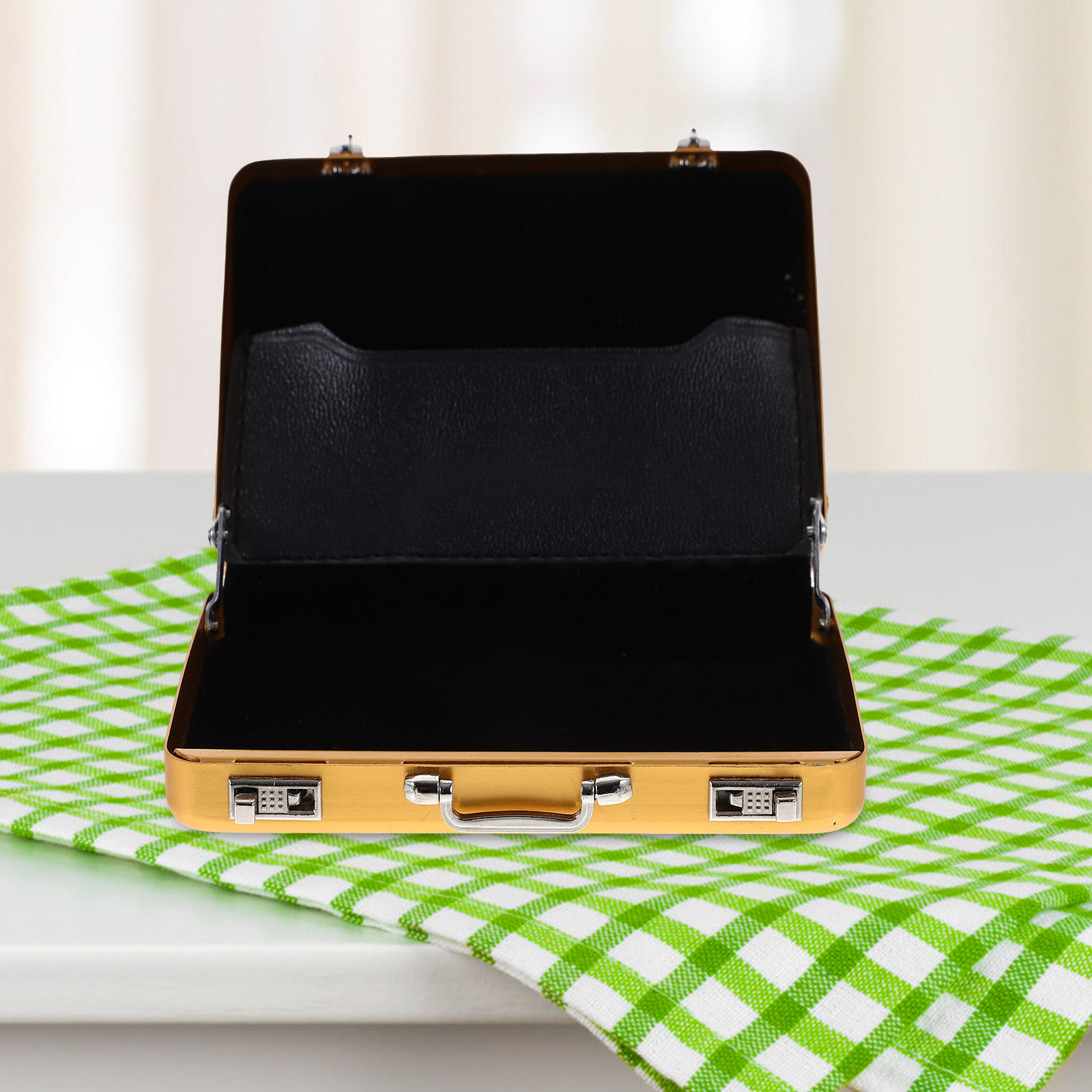 Business Cards Box Aluminium S - Card Index Box recension och pris