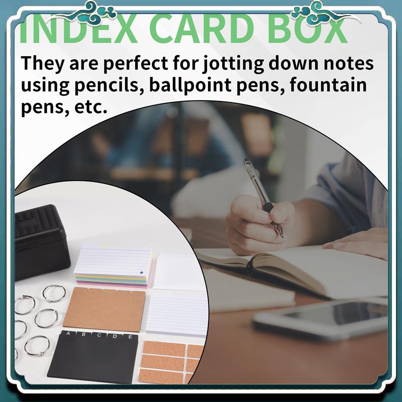 Index Card Holder Set,Index Bo - Card Index Box recension och pris