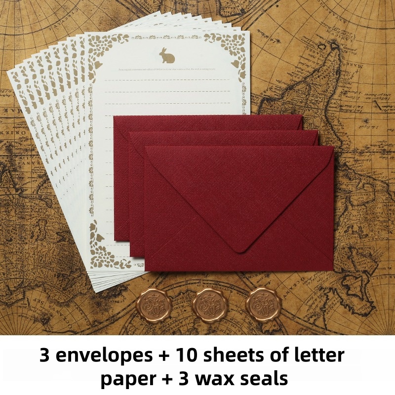 16PCS Vintage Linen Envelopes  - Wax Seal Stamp Set recension och pris