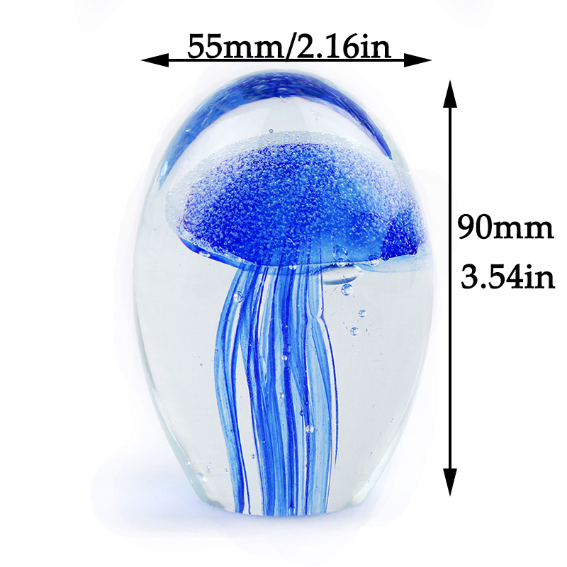 Miniature 3D Jellyfish Crystal - Paper Weight Crystal recension och pris