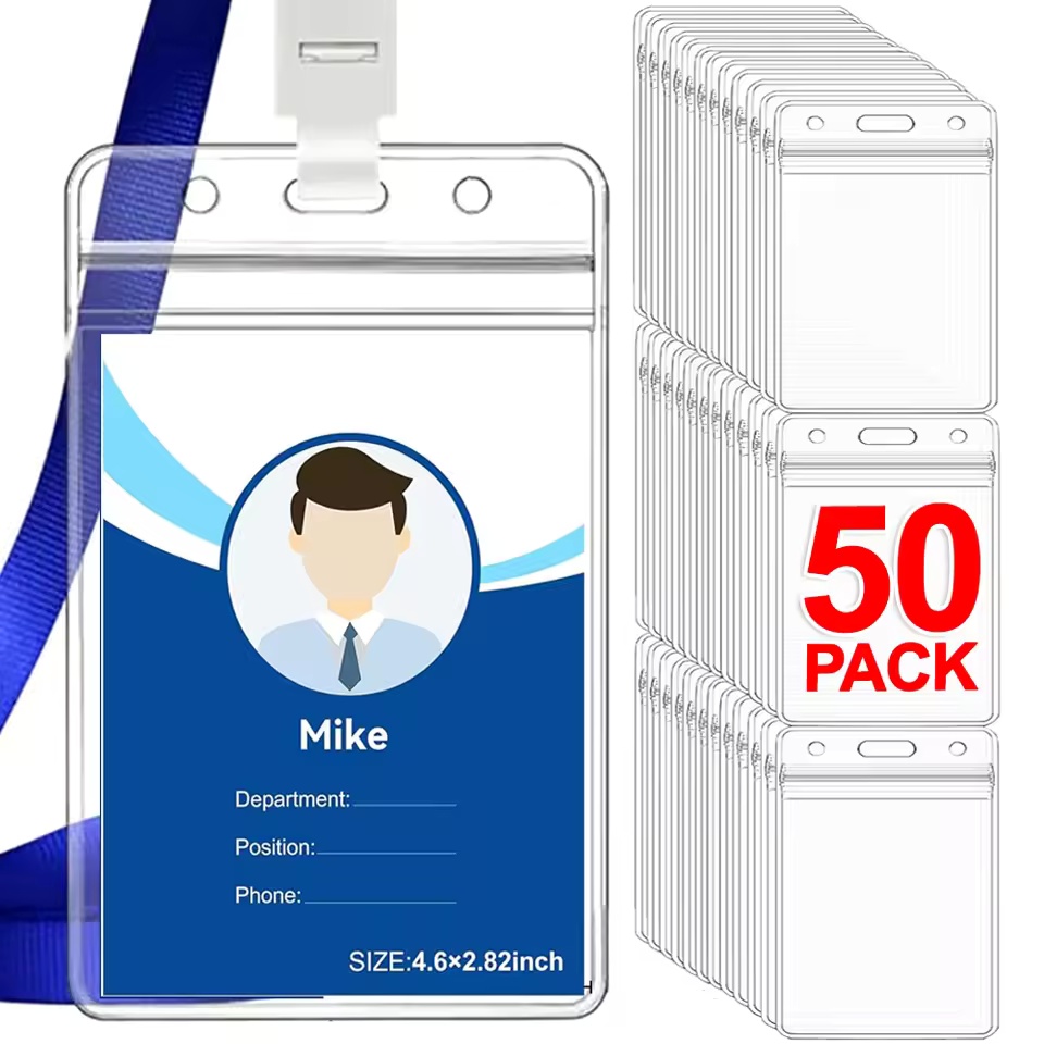 50/40/10/1PCS Transparent Name - Index Card Holder recension och pris