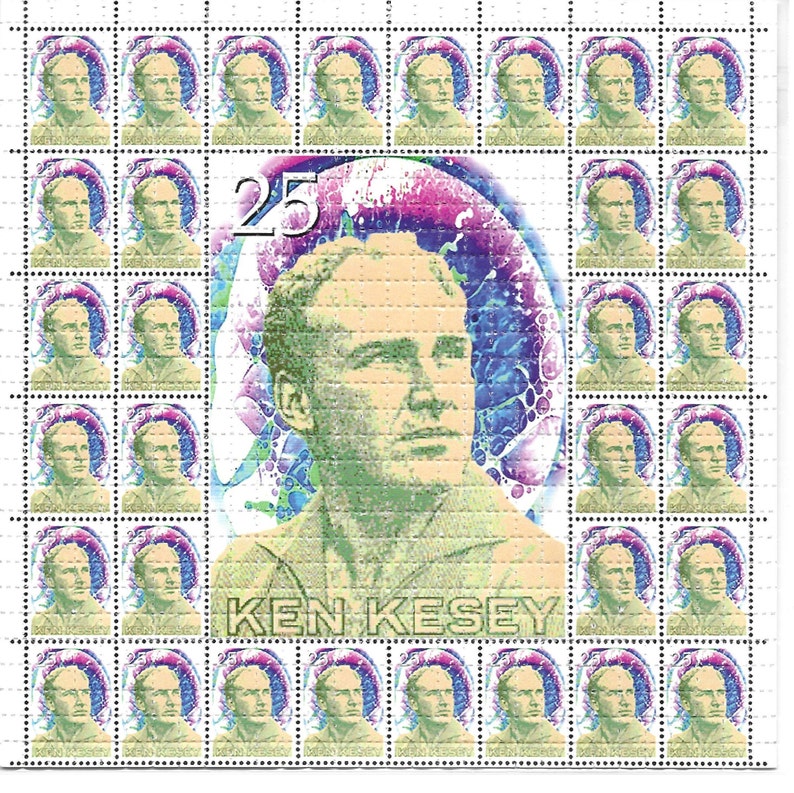 Kesey Stamps Psychedelic LSD A - Ink Blotter Paper recension och pris