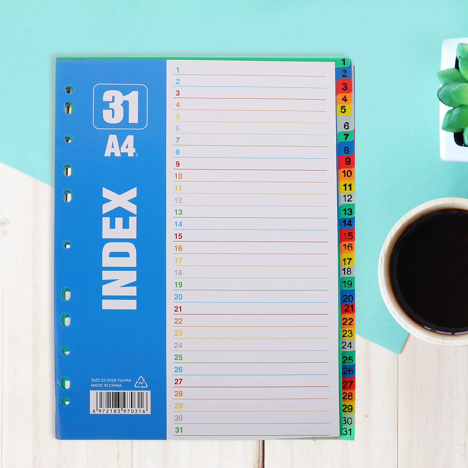 1Set A4 11-Hole Plastic Index  - Tab Divider A4 recension och pris