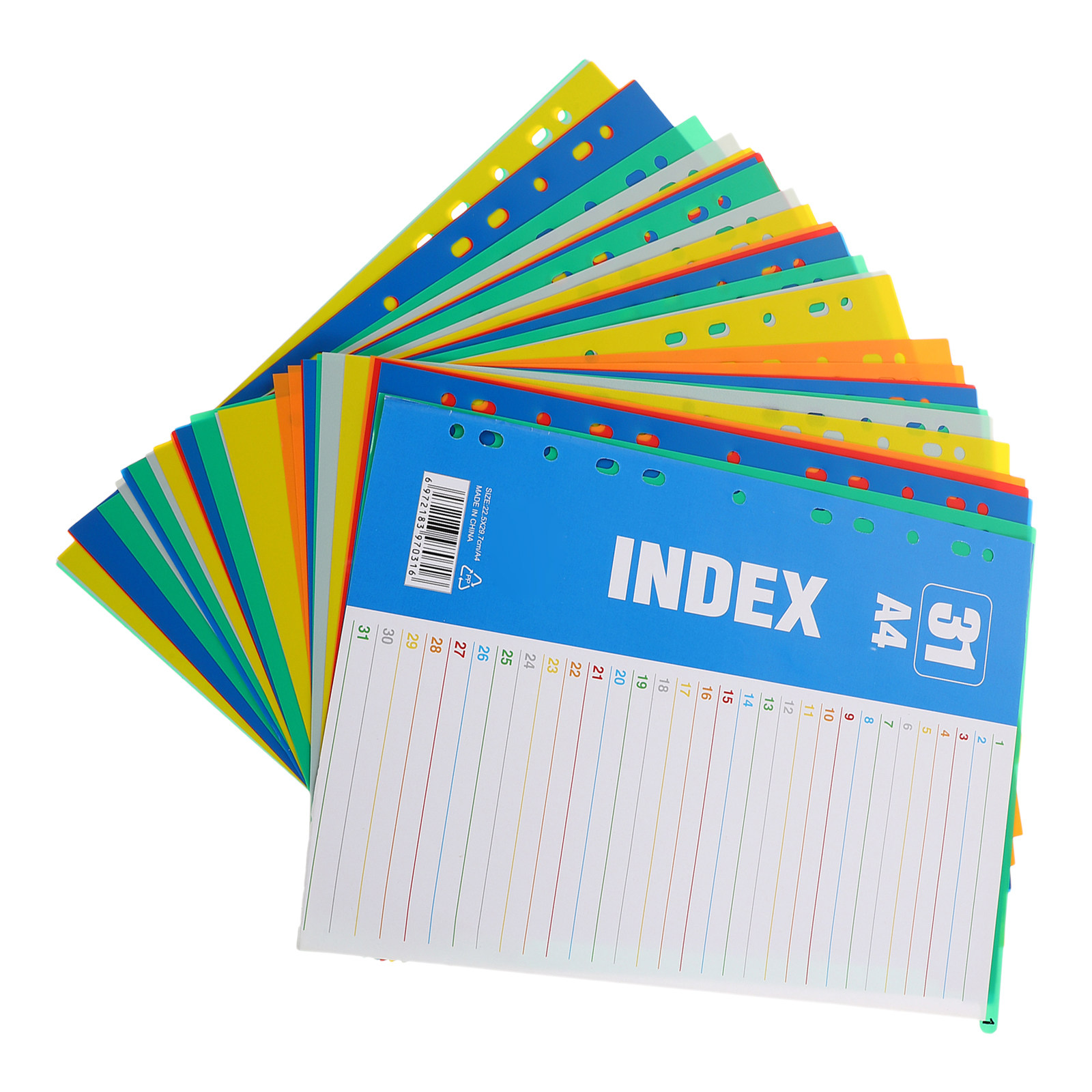 1Set A4 11-Hole Plastic Index  - Tab Divider A4 recension och pris
