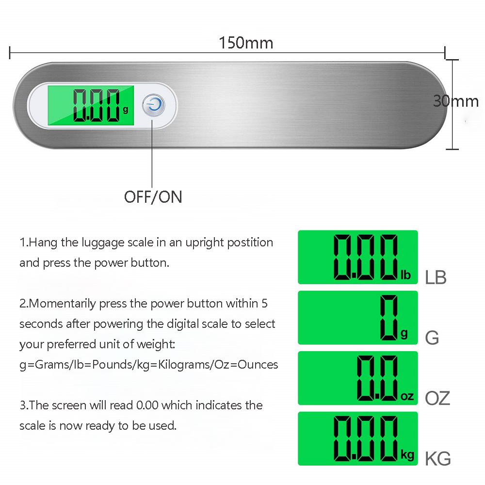 Portable Digital Hanging Scale - Tape Dispenser Weighted recension och pris