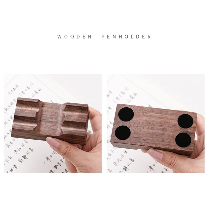 Walnut Wood Pen Holder Stand f - Pen Rest Single recension och pris
