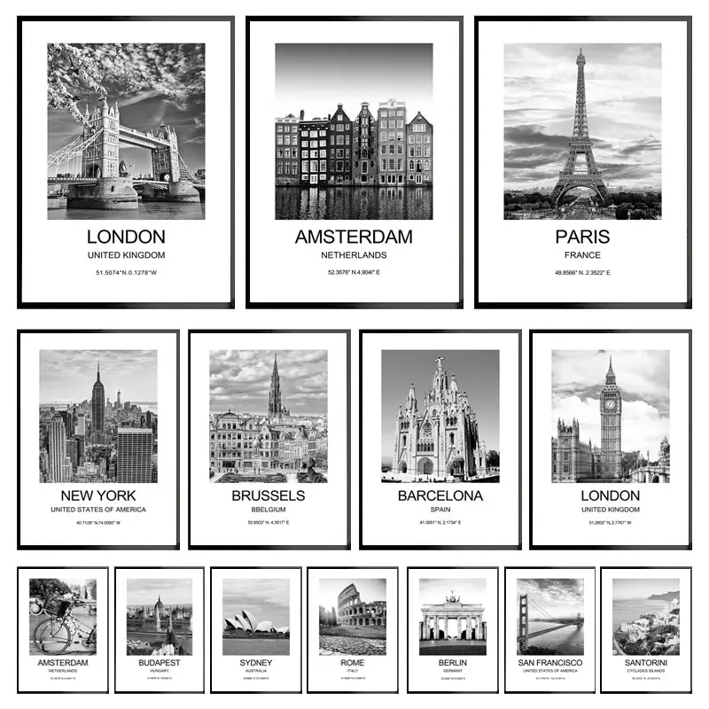 City Poster New York London Pa - Ink Blotter Paper recension och pris