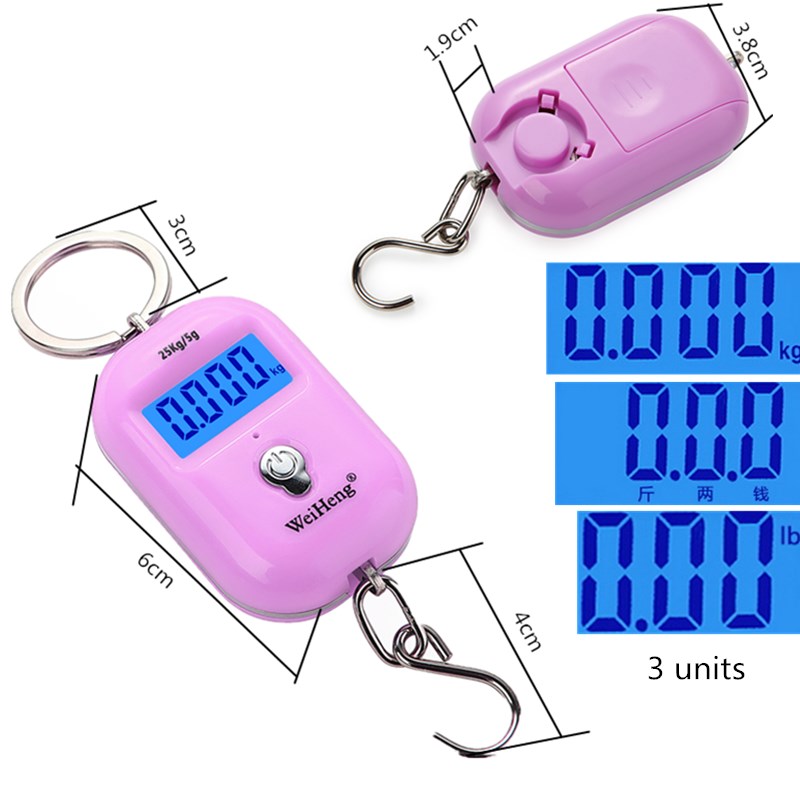 25kg/5g Mini Hook Scale Digita - Tape Dispenser Weighted recension och pris