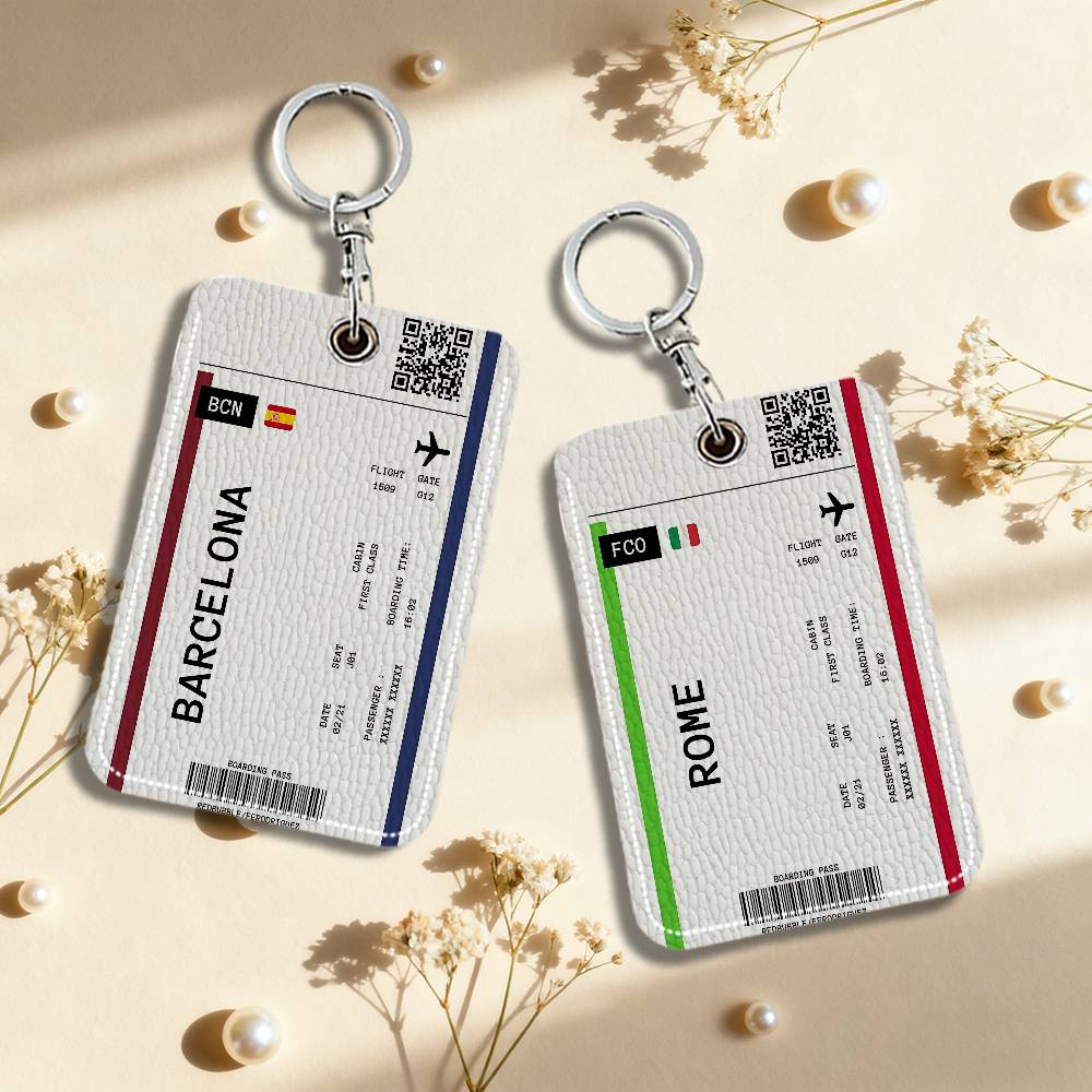 Boarding Pass Plane Ticket Lea - Card Index Box recension och pris