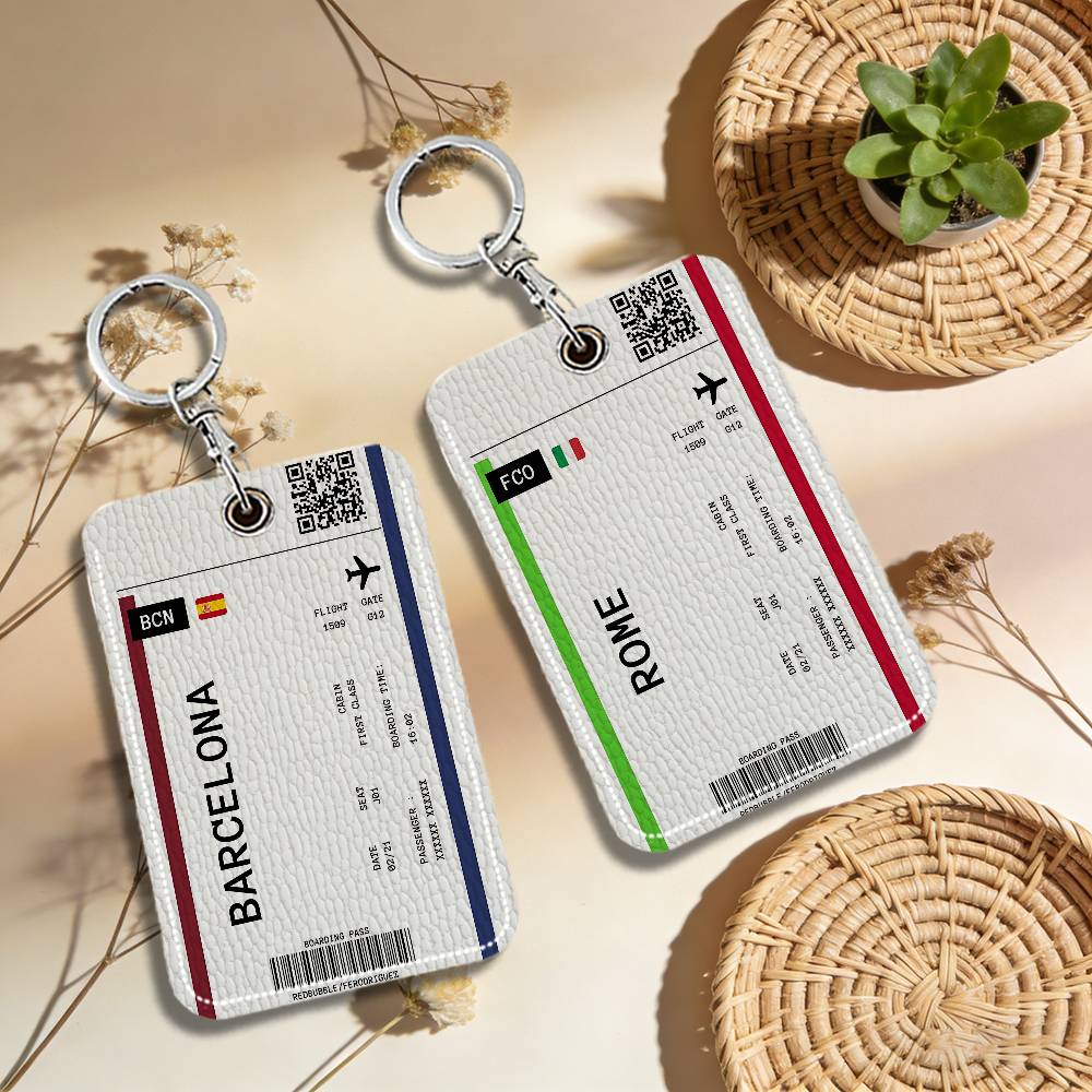 Boarding Pass Plane Ticket Lea - Card Index Box recension och pris