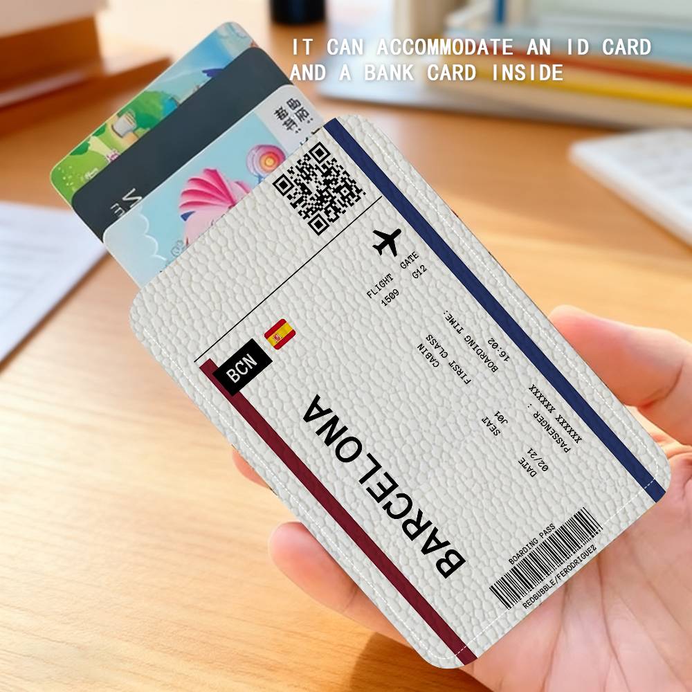 Boarding Pass Plane Ticket Lea - Card Index Box recension och pris