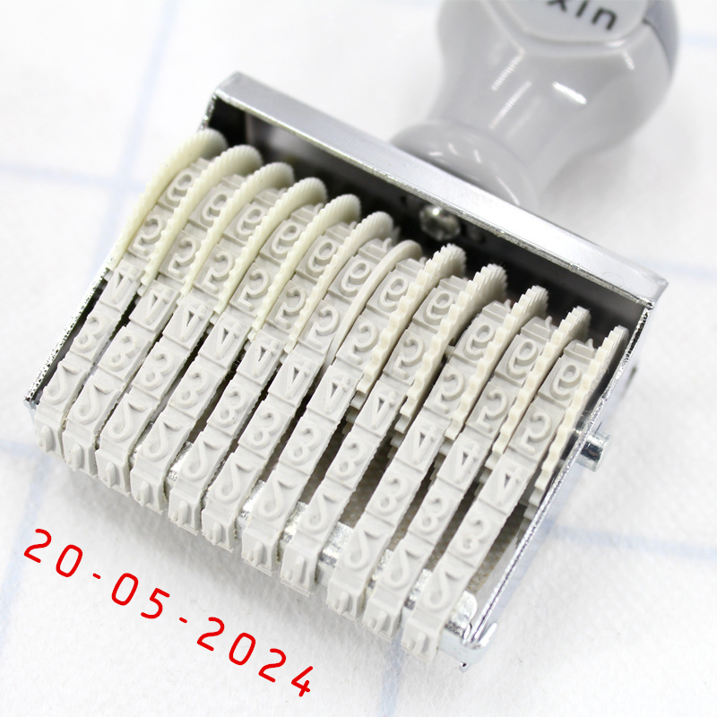 Portable 8/10 Digits Number St - Rubber Date Stamp recension och pris