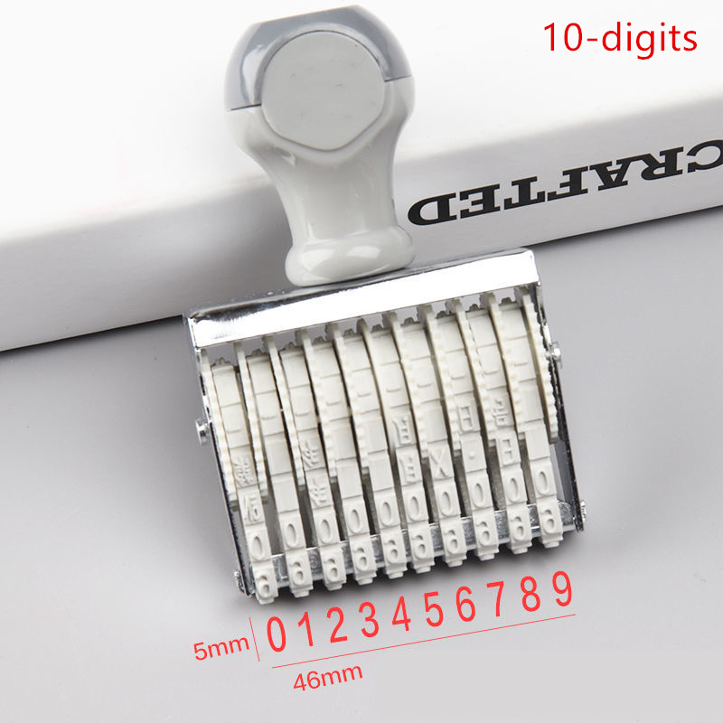 Portable 8/10 Digits Number St - Rubber Date Stamp recension och pris