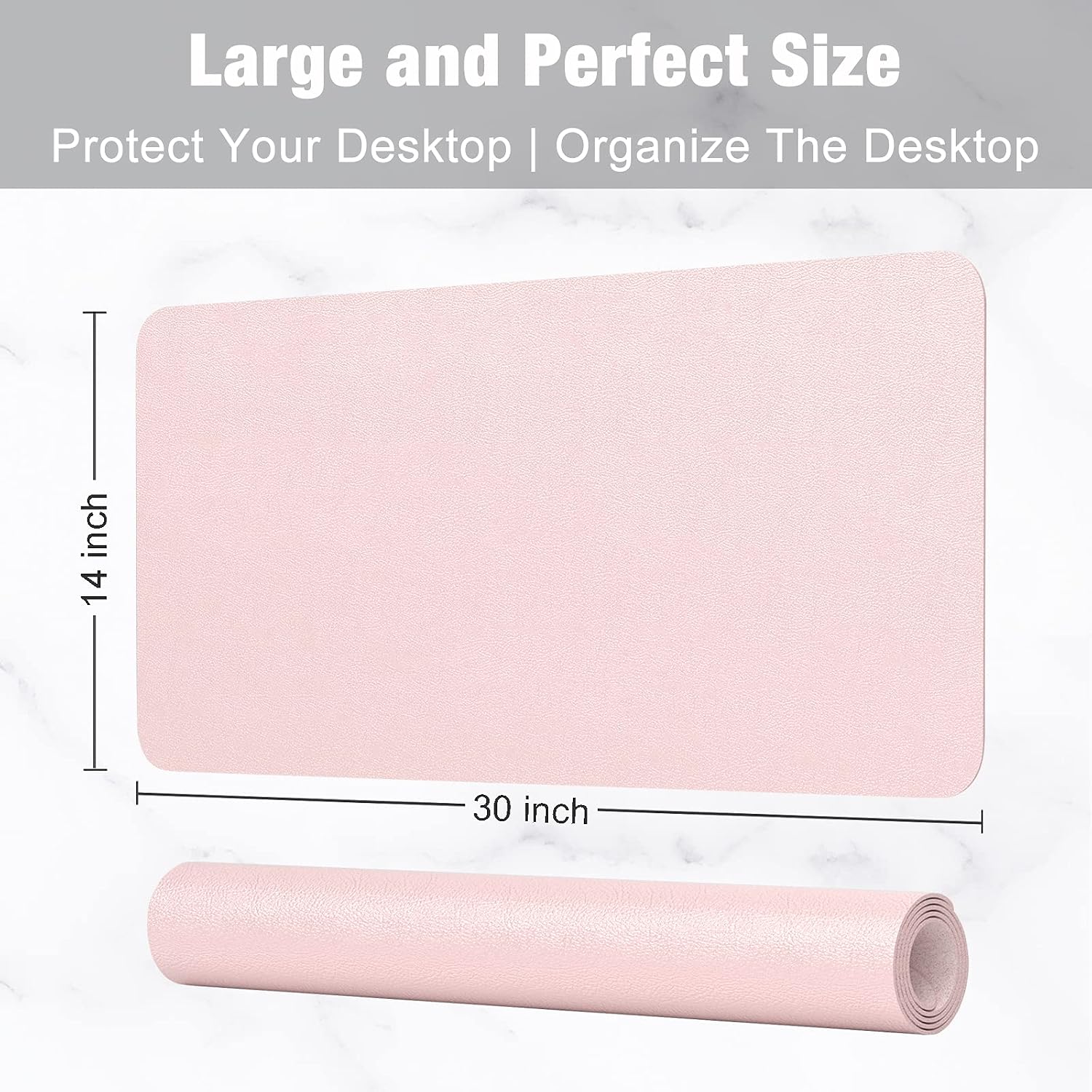 30x14 Inch PU Leather Desk Pad - Leather Desk Pad recension och pris