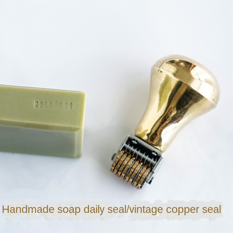 Retro Roller Date Stamp Copper - Rubber Date Stamp recension och pris