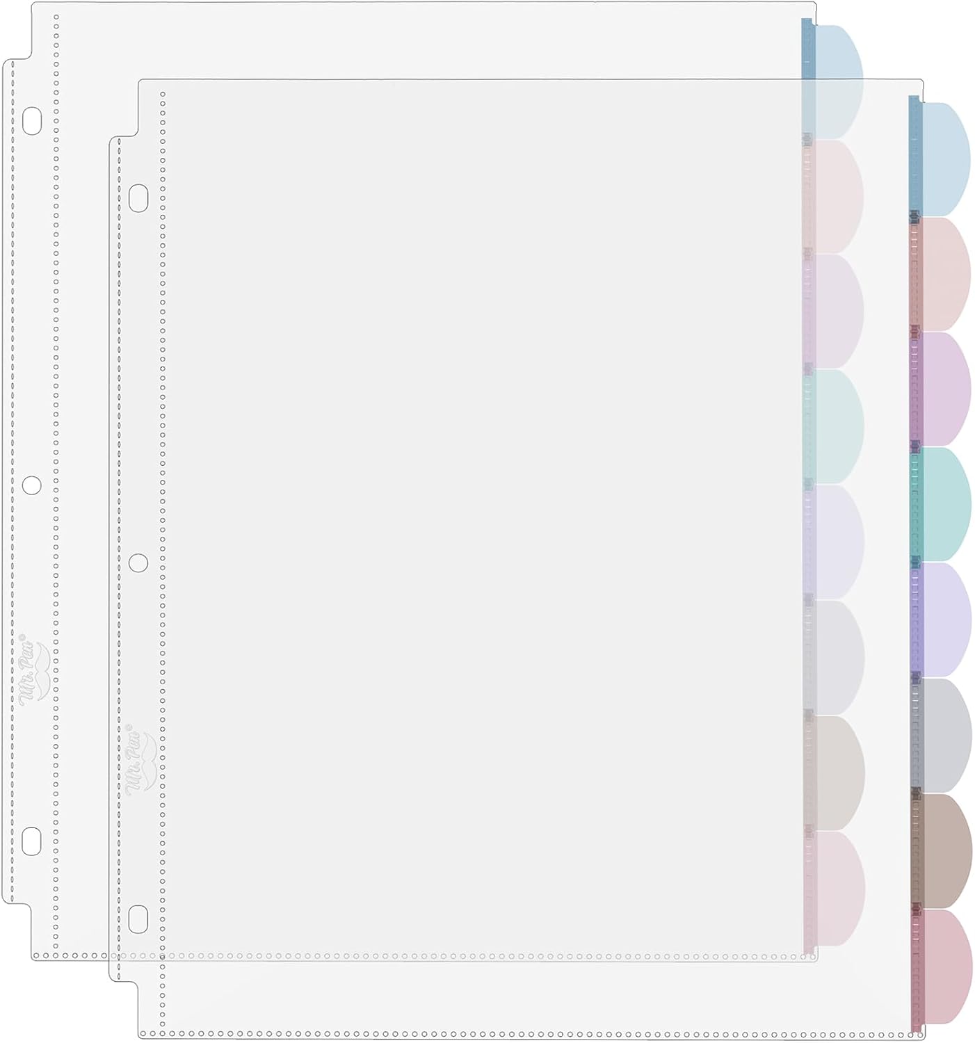 A4 Clear Sheet Protectors with - Tab Divider A4 recension och pris