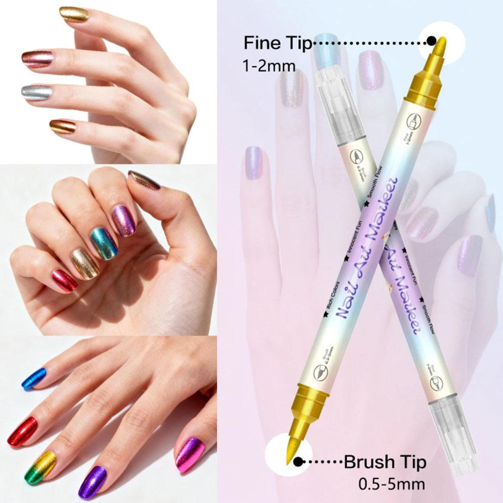 12/24 Colors Dual Tip Nail Art - Correction Pen Fine recension och pris