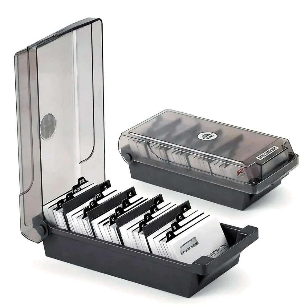 Desktop Business Card Box, Lar - Card Index Box recension och pris