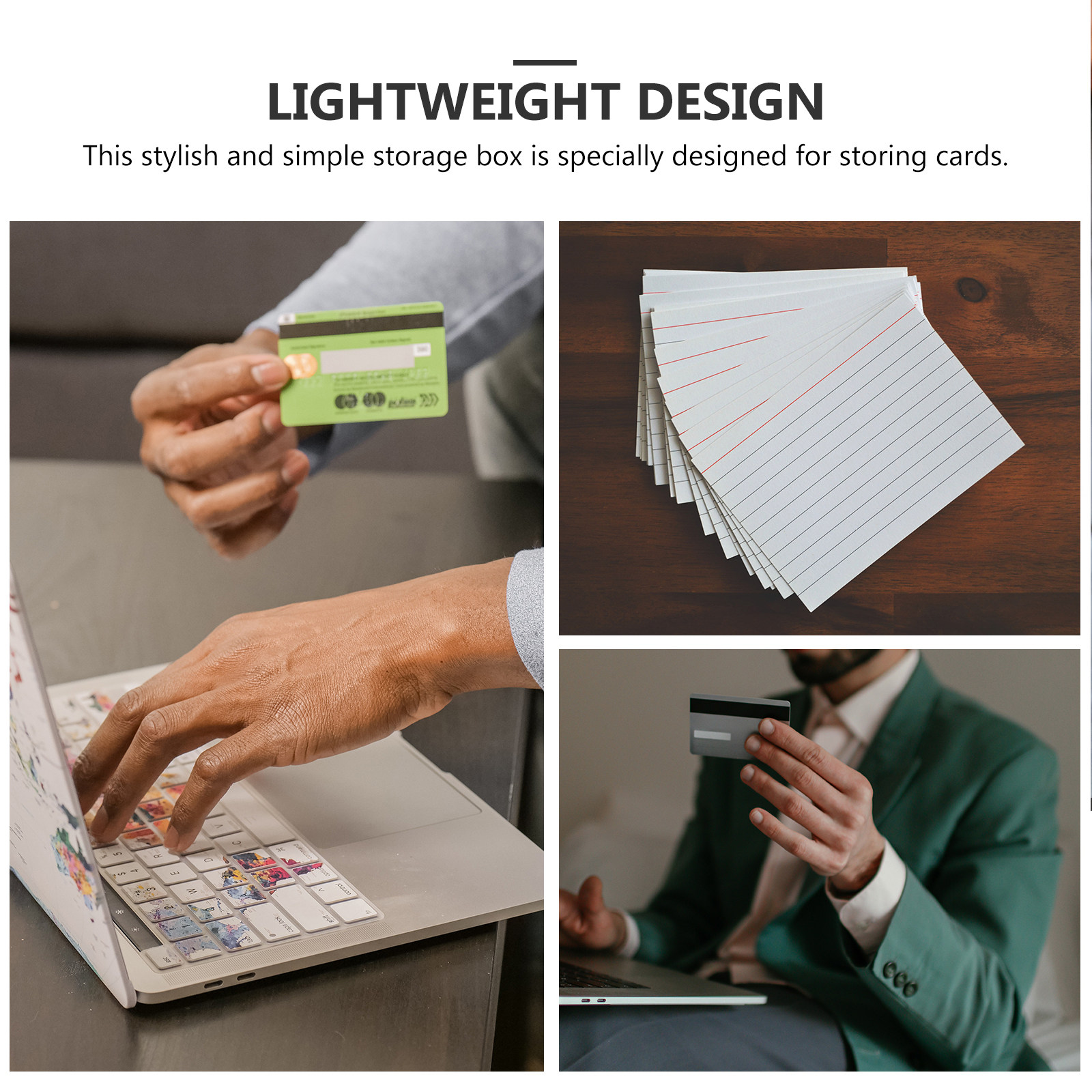 4Pcs Index Card Desktop Storag - Index Card Holder recension och pris