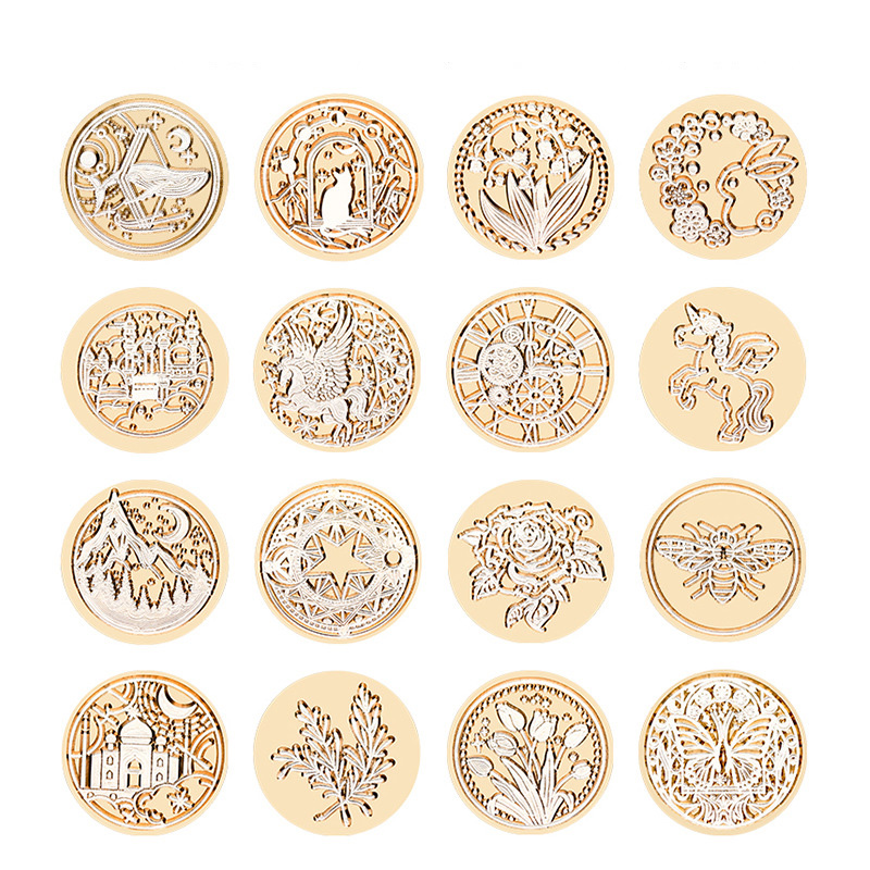 Star Sky Lotus Rose Pattern Wa - Wax Seal Stamp Set recension och pris