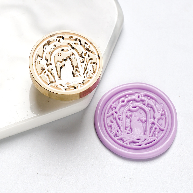 Star Sky Lotus Rose Pattern Wa - Wax Seal Stamp Set recension och pris
