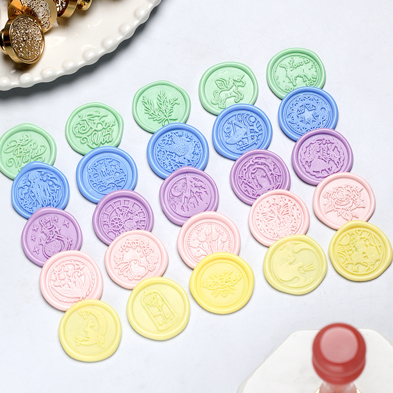 Star Sky Lotus Rose Pattern Wa - Wax Seal Stamp Set recension och pris