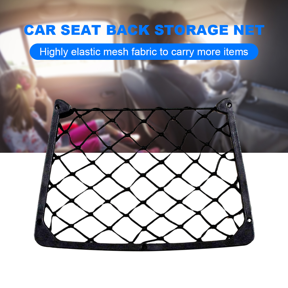 Car Seat Back Storage Net Elas - Magazine Holder Rack recension och pris