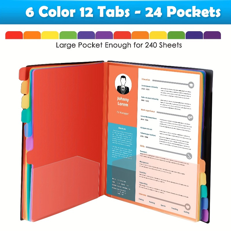 1Pc Black/White Cover Multi-La - Tab Divider A4 recension och pris