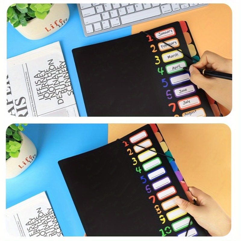 1Pc Black/White Cover Multi-La - Tab Divider A4 recension och pris