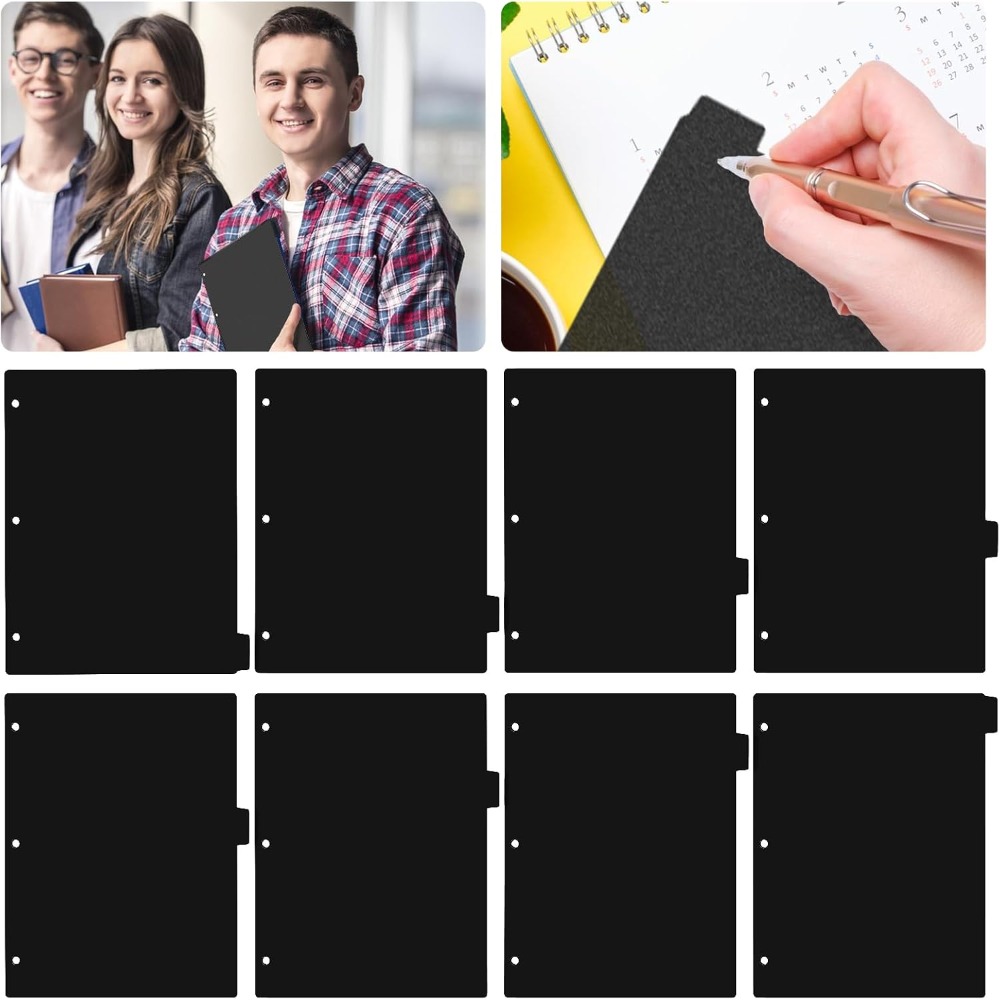 8 Tab Black Plastic Binder Div - Tab Divider A4 recension och pris