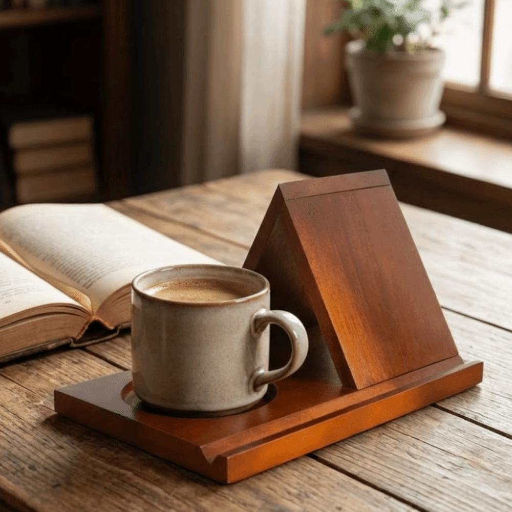 Minimalist 2 in 1 Triangle Woo - Magazine Holder Rack recension och pris