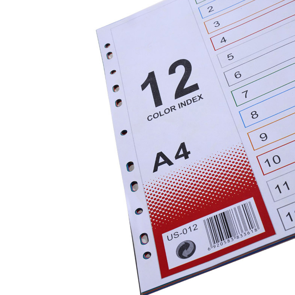 2Pcs A4 Index Page Dividers Ex - Tab Divider A4 recension och pris