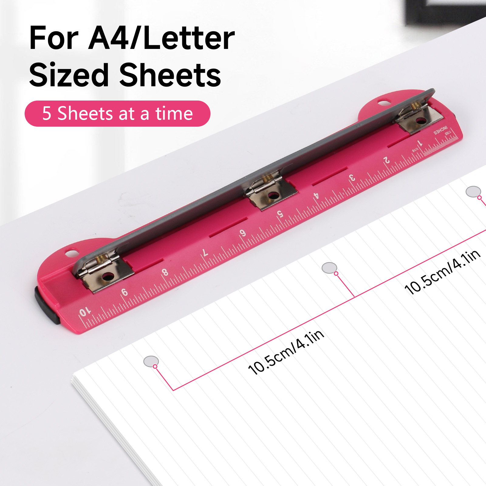 EAGLE 3-Hole Punch for A4/Lett - Binder A4 Lever recension och pris