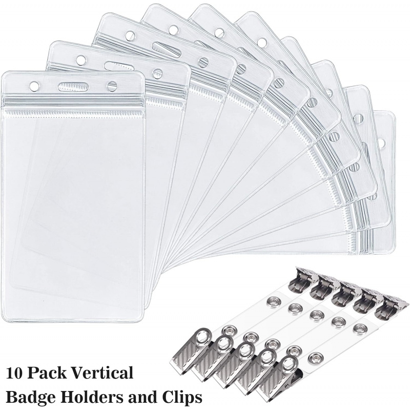 ID card holder with metal badg - Index Card Holder recension och pris