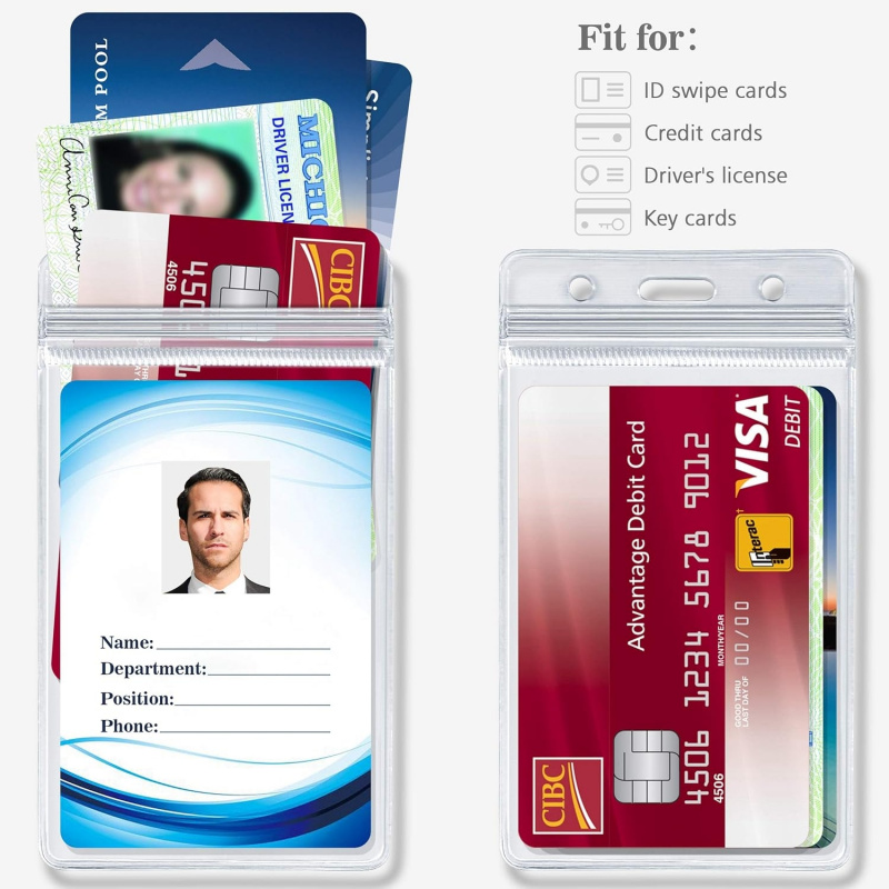 ID card holder with metal badg - Index Card Holder recension och pris