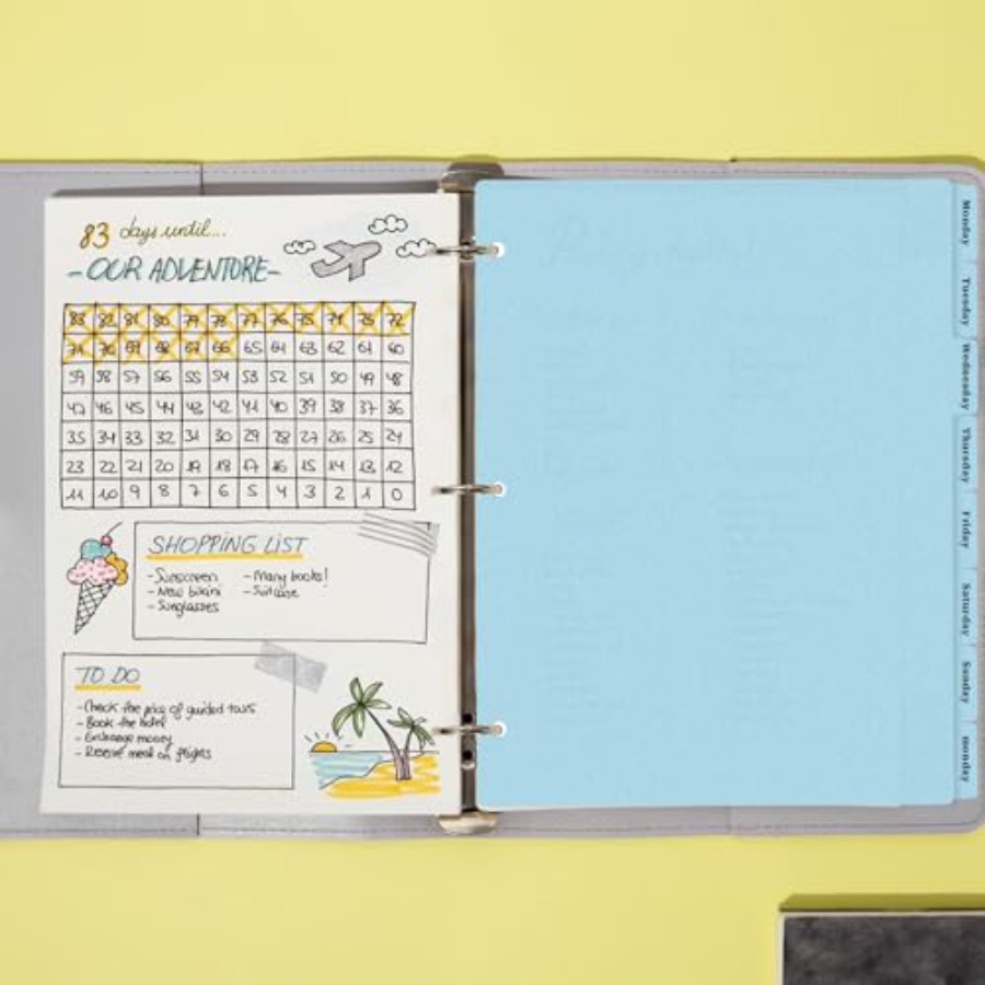 3 Ring Binder Dividers with 8- - Tab Divider A4 recension och pris