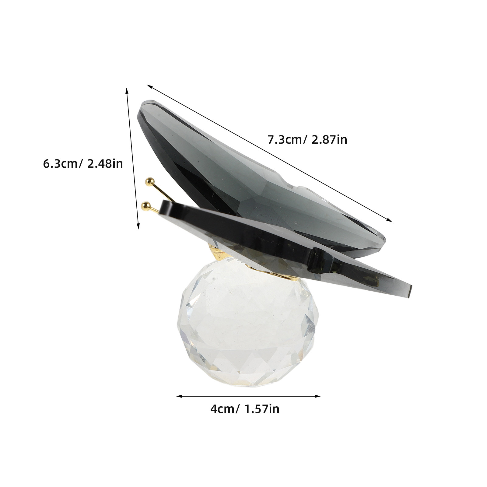 Clear Crystal Butterfly Paperw - Paper Weight Crystal recension och pris