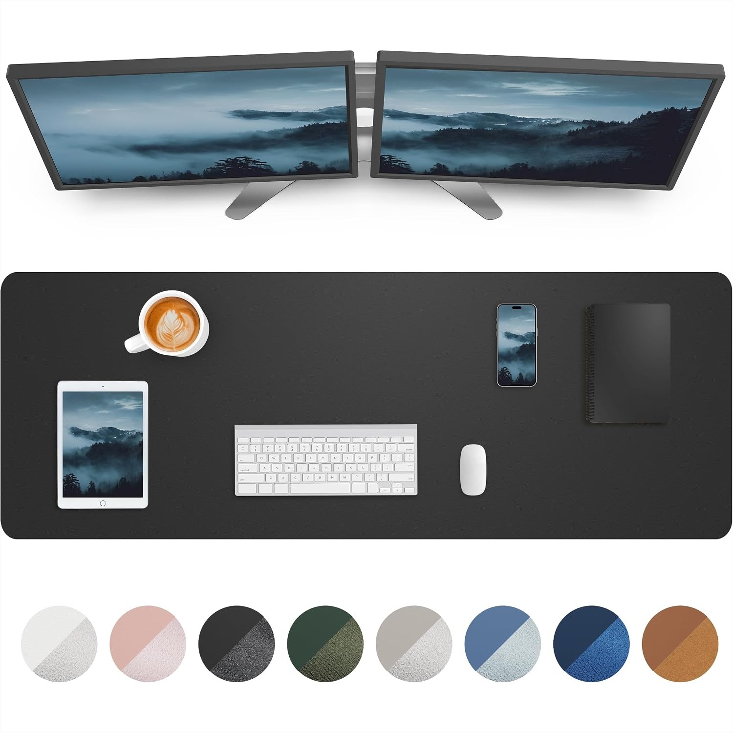 Large Desk Mat 55x17 inch Leat - Leather Desk Pad recension och pris