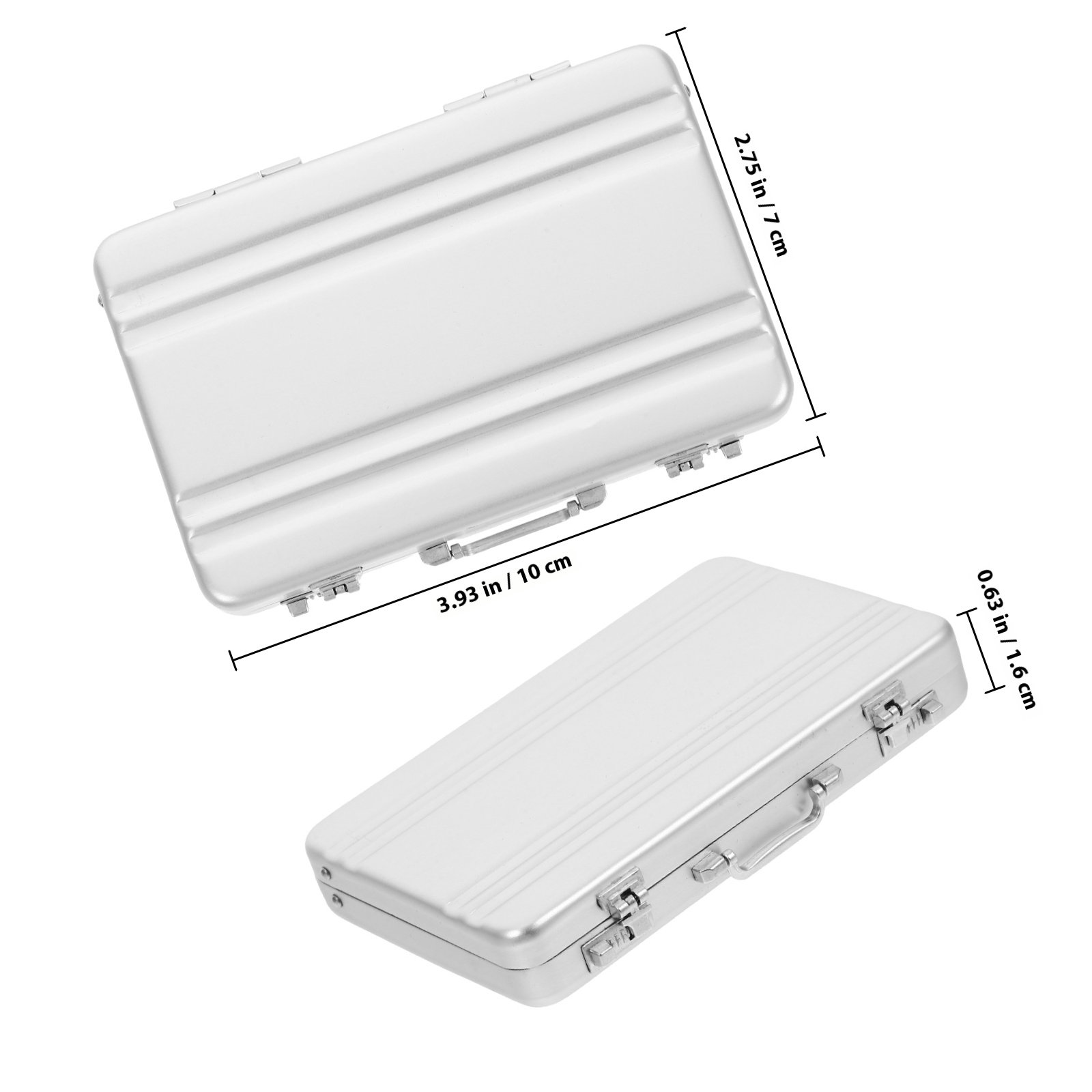 Compact Aluminum Alloy Cards H - Card Index Box recension och pris
