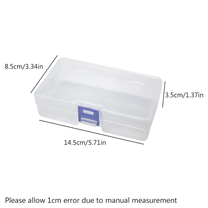 5 transparent plastic storage  - Card Index Box recension och pris