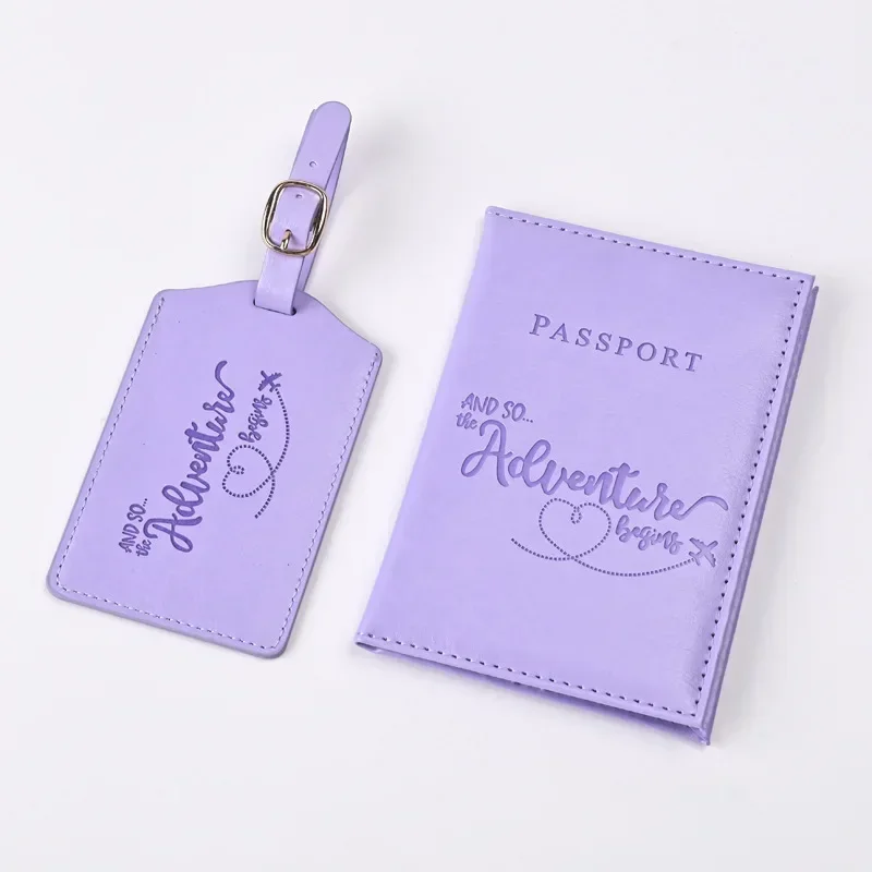 New Purple PU Leather Passport - Index Card Holder recension och pris