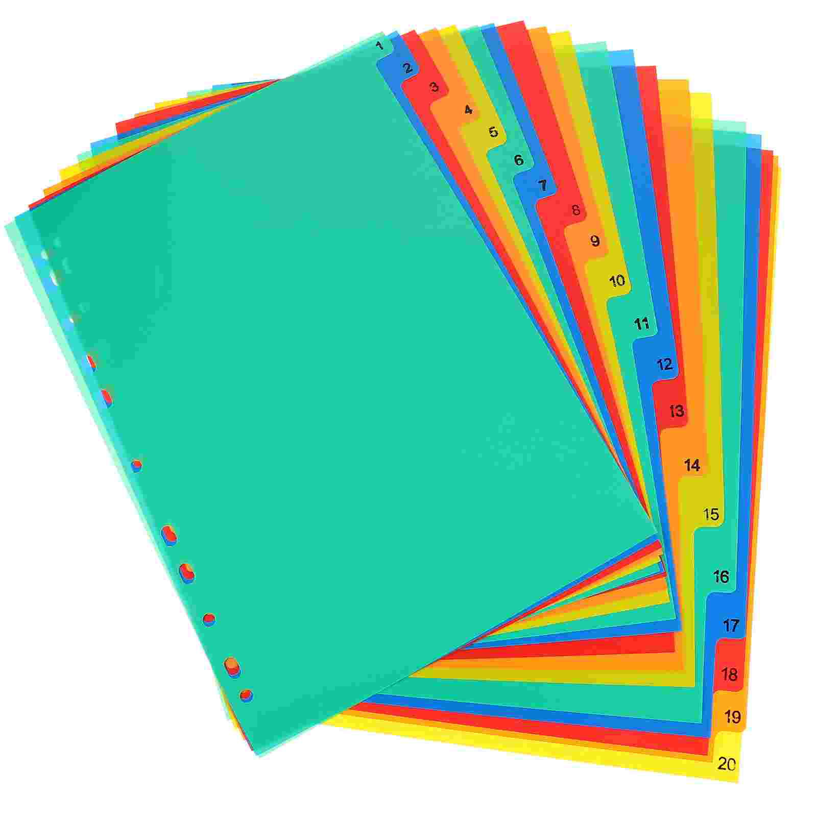 20 Pcs A4 Separated Loose Leaf - Tab Divider A4 recension och pris