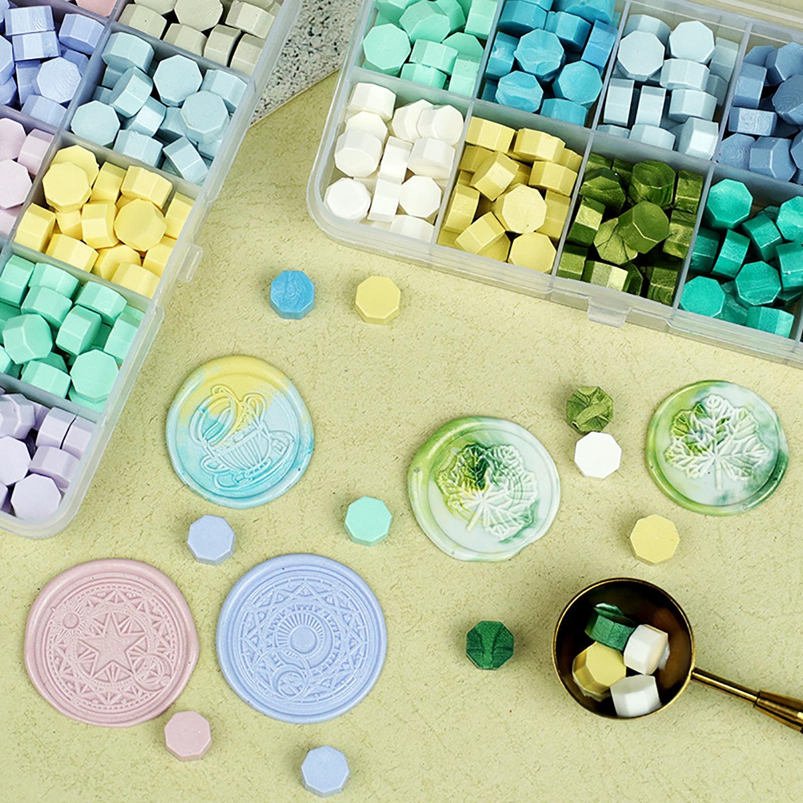 Letter Sealing Beads Macaron M - Wax Seal Stamp Set recension och pris